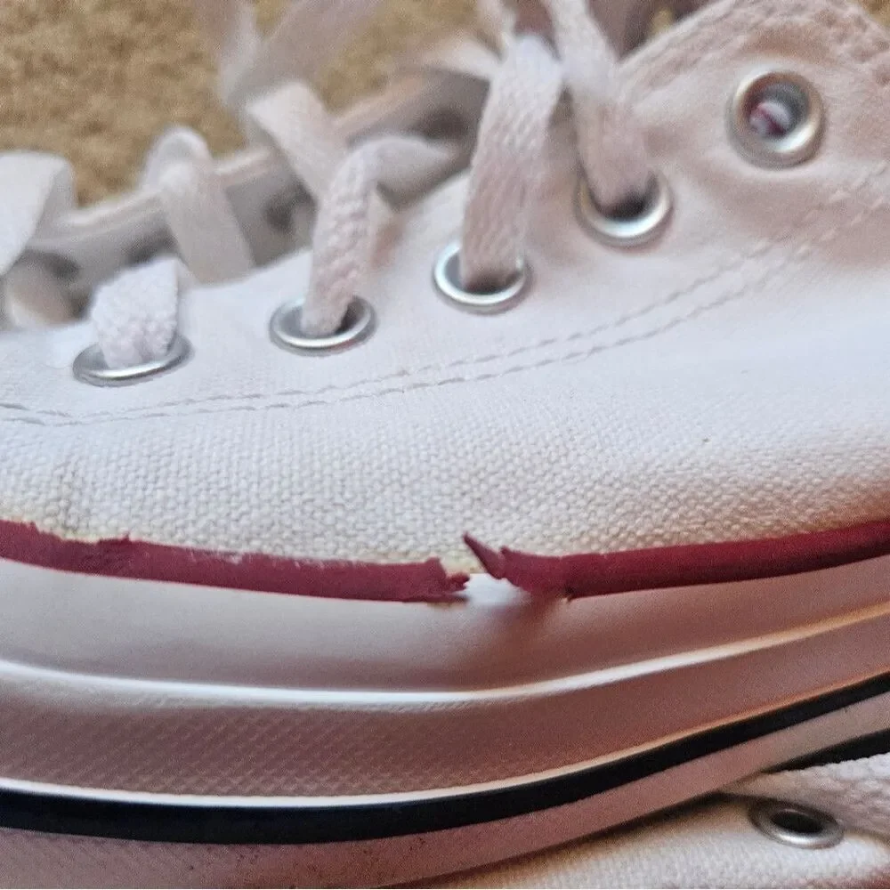 Converse All Star Chuck Taylor style mens 7 women's 9 white sneakers - Picture 14 of 15